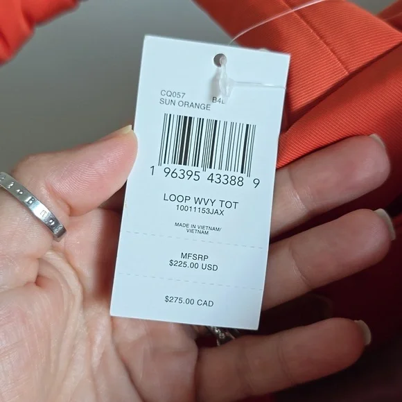 NWT Coachtopia Loop Wavy Tote In Sun Orange